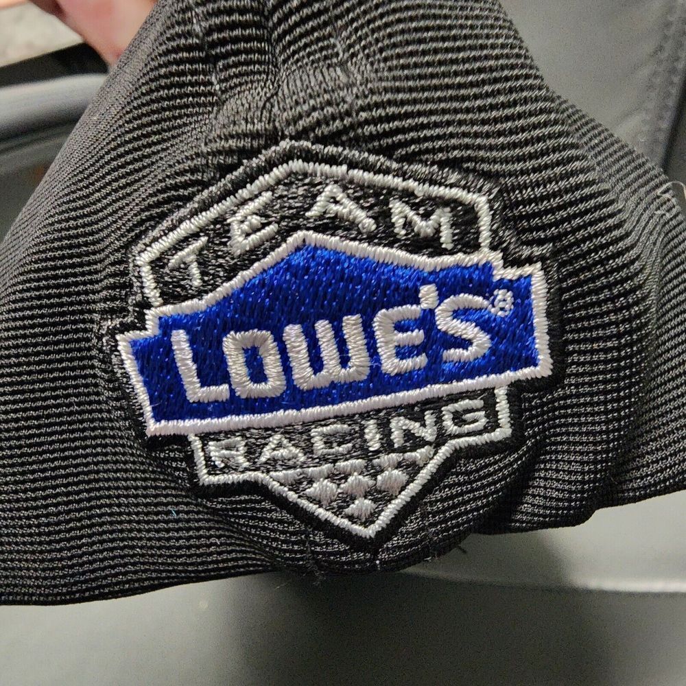 Nascar Hat Jimmie Johnson 48 Lowes Racing Black Blue Racecar Dad Cap Med Large - Picture 5 of 9